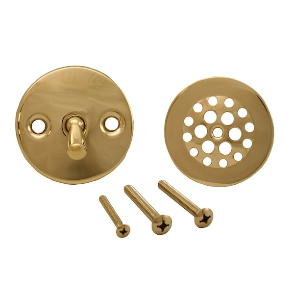 Polished Brass Two-Hole Trip Lever Trim Only